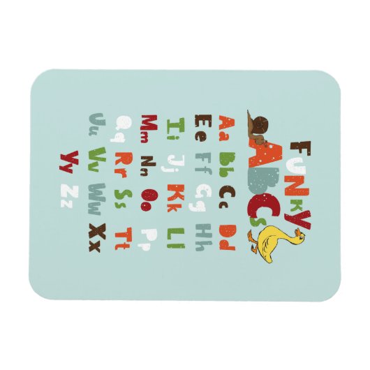 Funky ABC Early Learning ABC Art Magneet (Horizontaal)
