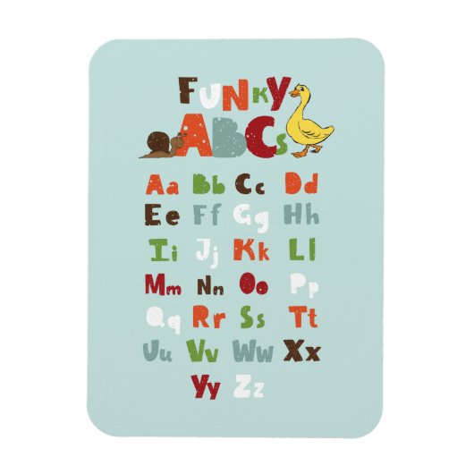 Funky ABC Early Learning ABC Art Magneet (Verticaal)