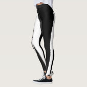 Funky Abstract Art Black White Leggings (Links)