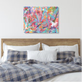 Funky Abstract Art Canvas Print (Insitu (Slaapkamer))