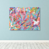 Funky Abstract Art Canvas Print (Insitu (Houten vloer))