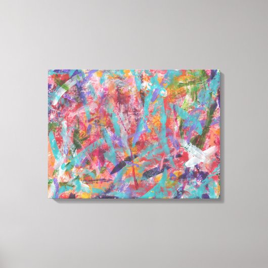 Funky Abstract Art Canvas Print (Voorkant)