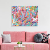 Funky Abstract Art Canvas Print (Insitu (Woonkamer))
