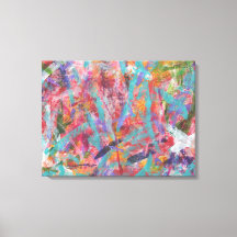 Funky Abstract Art Canvas Print