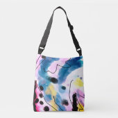 Funky Abstract Art Canvas tas (Voorkant)