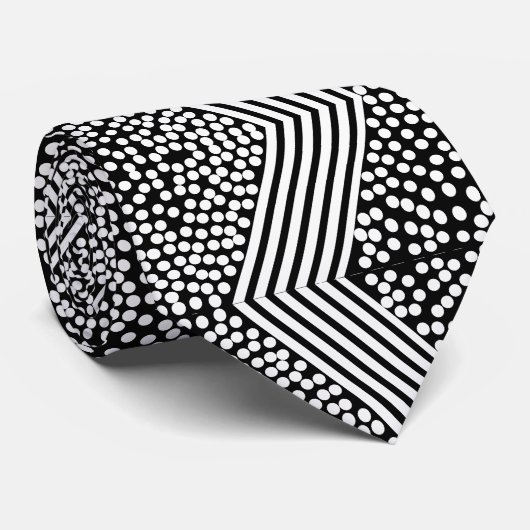 Funky Abstract Art Kaleidoscope Effect Pattern Str Stropdas (Opgerold)