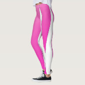 Funky Abstract Art Paars Pink White Leggings (Links)