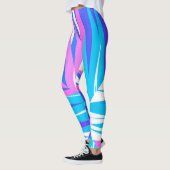 Funky Abstract Art Pastel Pink Paars Leggings (Links)