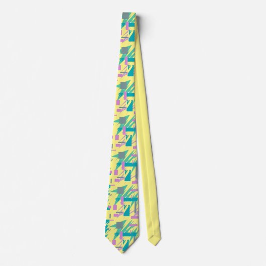 Funky Abstract Art Pattern Stropdas (Voorkant)