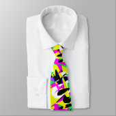 Funky Abstract Art Pattern Stropdas (Gebonden)
