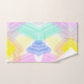 Funky Abstract Art Turquoise Pink Pastel Theme  Ba Bad Handdoek (Handdoek)