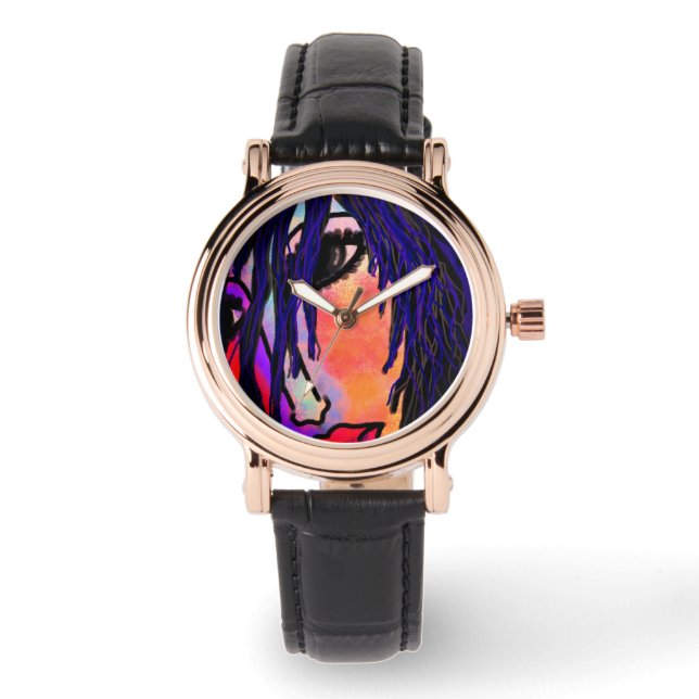 Funky Abstract Artwear Horloge (Voorkant)