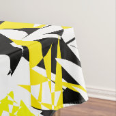 Funky Abstract Black Yellow Pattern Tafelkleed (Voorbeeld)