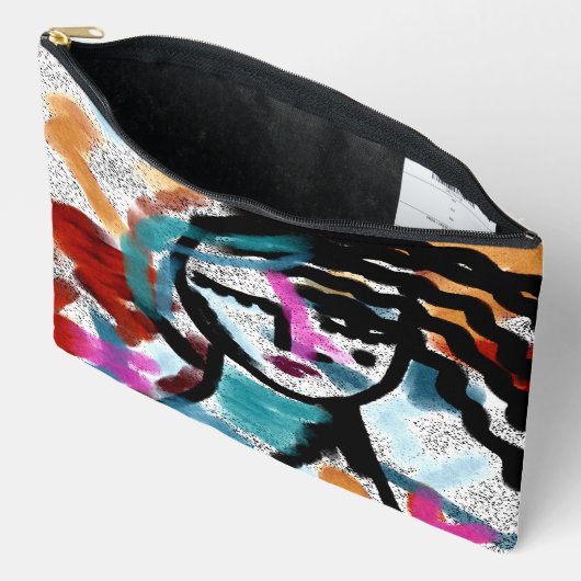 Funky Abstract digitaal schilderen Etui (Open)