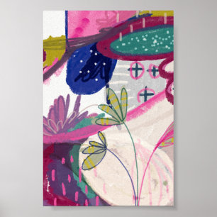 Funky Abstract door Amy Moen Poster