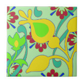 Funky Abstract  Flowers Tegeltje (Voorkant)