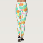 Funky Abstract Geometric Hip 50s Pattern Leggings (Achterkant)
