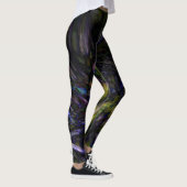 Funky Abstract Glass Art Color Splash Modern Glam Leggings (Rechts)