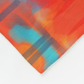 Funky Abstract Helder Kleurrijk Fleece Deken (Hoek)