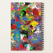 Funky Abstract Joyful Colorful Notitieboek (Achterkant)