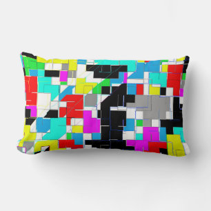 Funky Abstract Kleurrijk Patroon Kussen Cushion