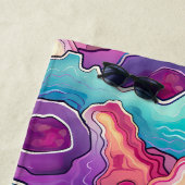 Funky Abstract Kleurrijke Patroon Zomer Strandlaken (In situ)