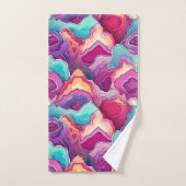 Funky Abstract kleurrijke patroonbadkamer Bad Handdoek (Handdoek)