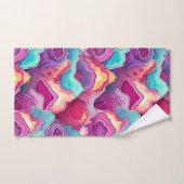 Funky Abstract kleurrijke patroonbadkamer Bad Handdoek (Handdoek)