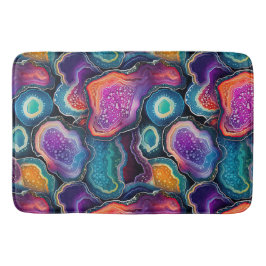 Funky Abstract kleurrijke patroonbadkamer Badmat