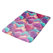 Funky Abstract kleurrijke patroonbadkamer Badmat (Gekanteld)