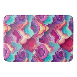 Funky Abstract kleurrijke patroonbadkamer Badmat