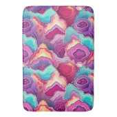 Funky Abstract kleurrijke patroonbadkamer Badmat (Voorkant Verticaal)