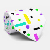 Funky Abstract Kunstpatroon Stropdas (Opgerold)