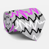 Funky Abstract Kunstpatroon Stropdas (Opgerold)