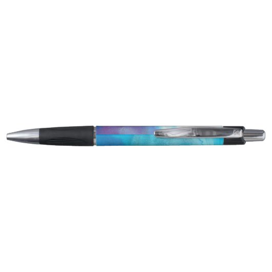 Funky abstract pastel gemarmerde alcoholinkt horlo pen (Achterkant)