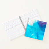 Funky abstract pastel gemarmerde alcoholinkt notitieboek (Binnen)