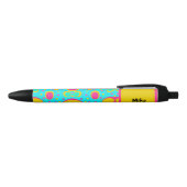 Funky Abstract Patroon Zwarte Inkt Pen (Bovenkant)