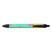 Funky Abstract Patroon Zwarte Inkt Pen (Achterkant)