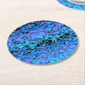 Funky Abstract Ronde Kartonnen Onderzetter (Gebogen)