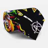 Funky Abstract Stropdas (Opgerold)