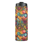 Funky Abstract Thermosbeker (Voorkant)