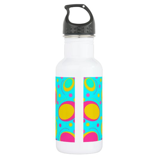 Funky Abstract Waterfles (Achterkant)