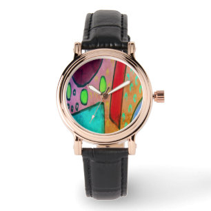 Funky Abstract Wearable Art. Horloge