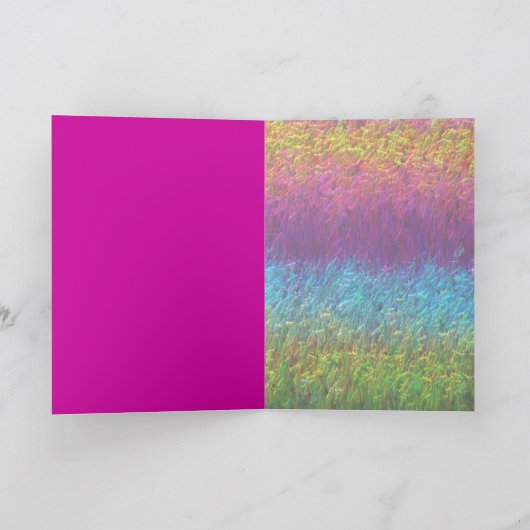 Funky Abstract Wenskaart II Kaart (Binnen)