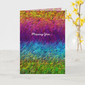 Funky Abstract Wenskaart II Kaart (Gele Bloem)