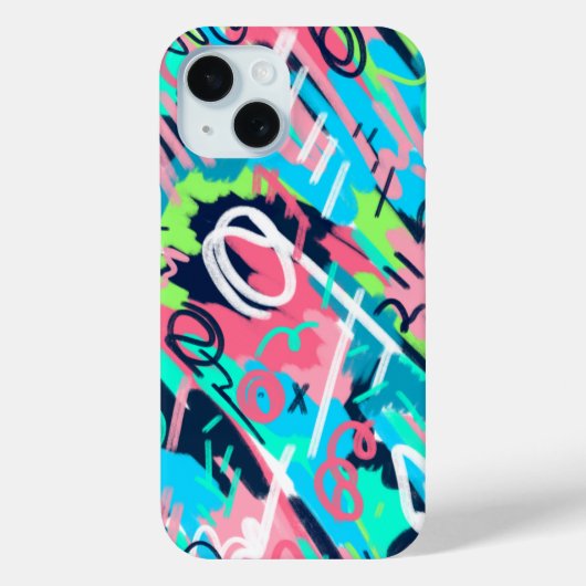 Funky Abstracte Art Case-Mate iPhone Case (Achterkant)