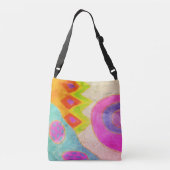Funky Abstracte Art Crossbody Tas (Achterkant)