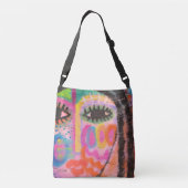Funky Abstracte Art Crossbody Tas (Achterkant)