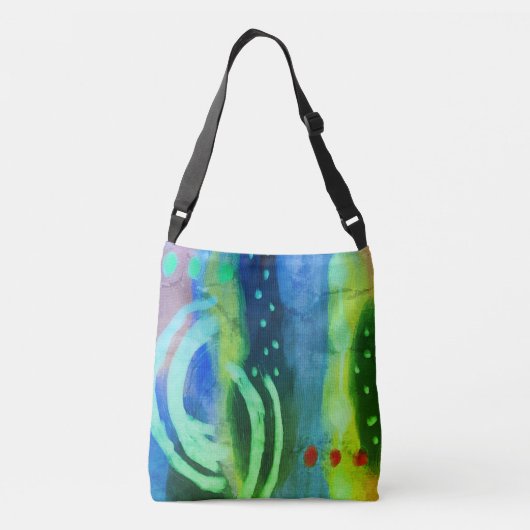 Funky Abstracte Art Crossbody Tas (Achterkant)