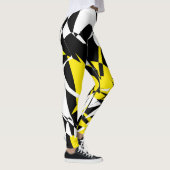 Funky Abstracte Art Geometry-Leggings Leggings (Rechts)